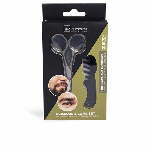 Beard care set IDC Institute SCISSORS & COMB 2 Pieces