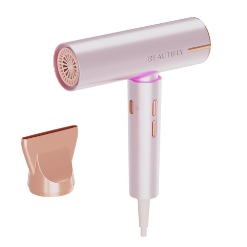 Beautifly Candy Flow Hair Dryer Pink 1200W Quiet Ergonomic Lightweight