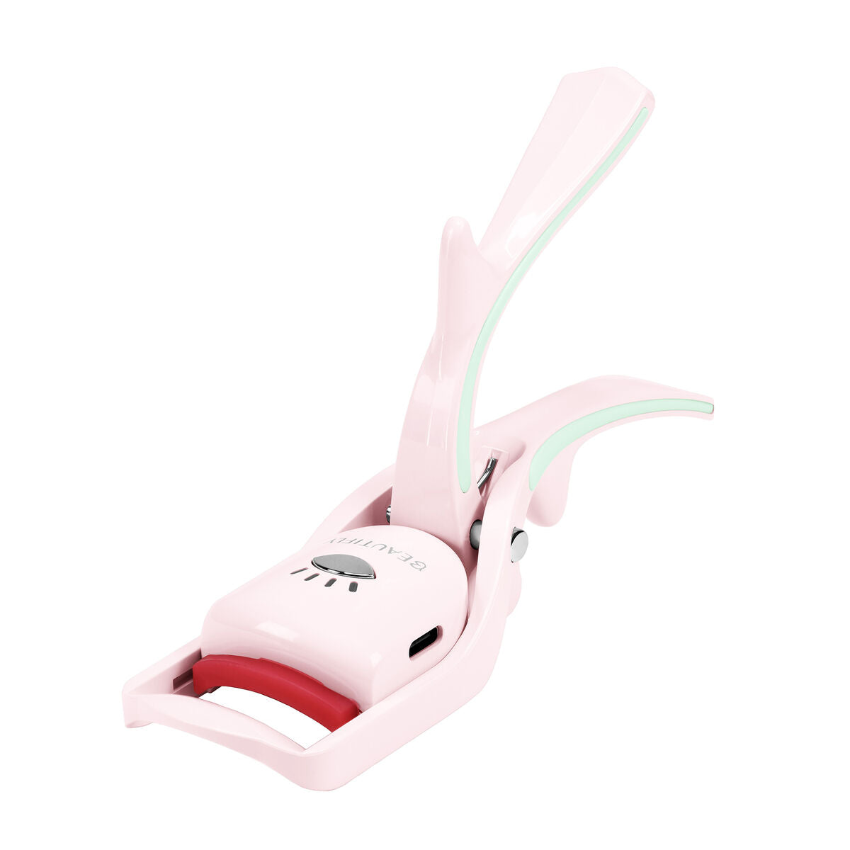 Beautifly Electric Eyelash Curler Lashes Up Young pink compact design