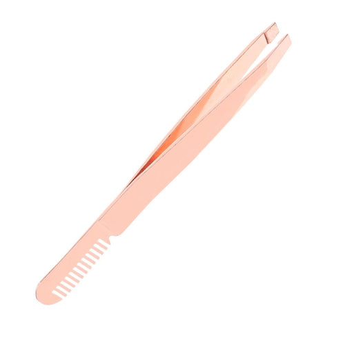 Beautifly Eyebrow Tweezers with Comb EY-2 rose gold