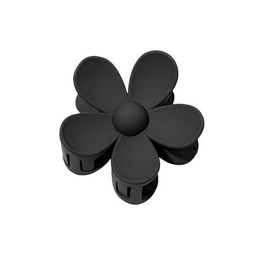 Beautifly Hair Clip Black 7.5 cm Flower PVC Hair Accessory