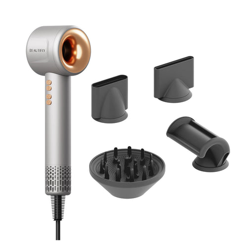 Beautifly Hair Dryer IonBoost 1600W Gray, Advanced Ionization, Fast Drying