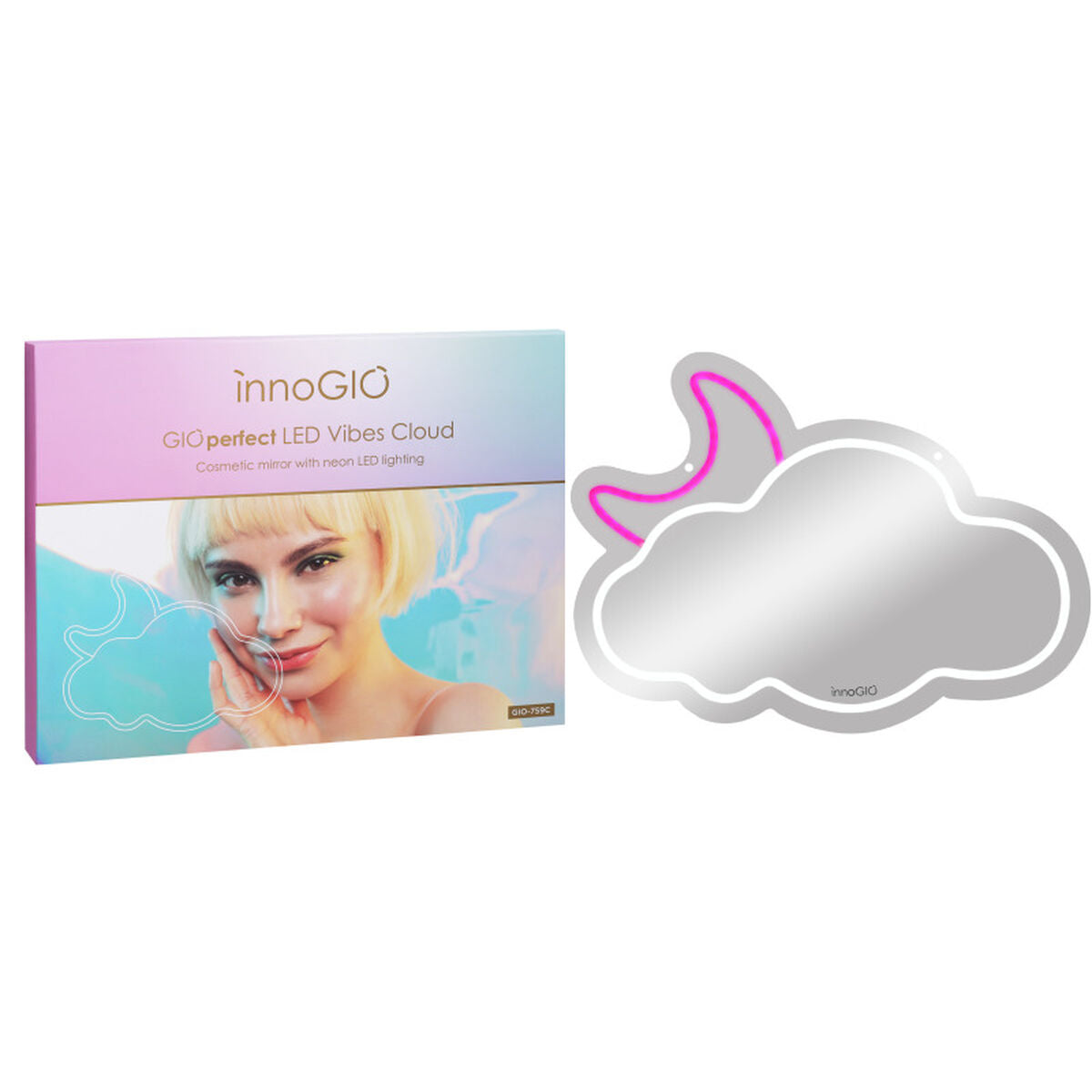 Mirror Innogio GIO-759C White Plastic