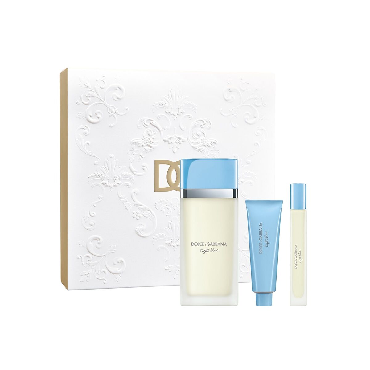 Women's Perfume Set Dolce & Gabbana LIGHT BLUE POUR FEMME 3 Pieces